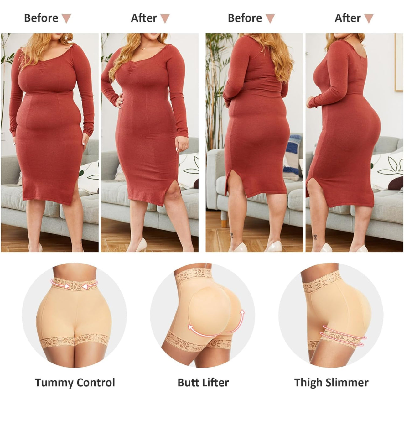 Royal Lift /Tummy Control Panties - Beige