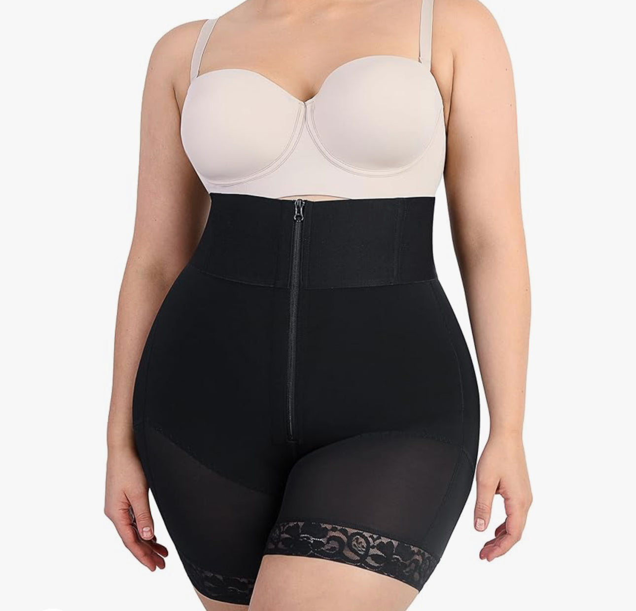 Royally Snatched Hi-Waisted Butt Lifting Shorts (Black)