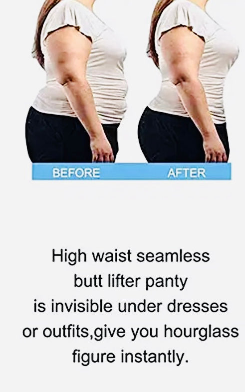 Unbelievable Seamless High Waist THONG Panties - Beige
