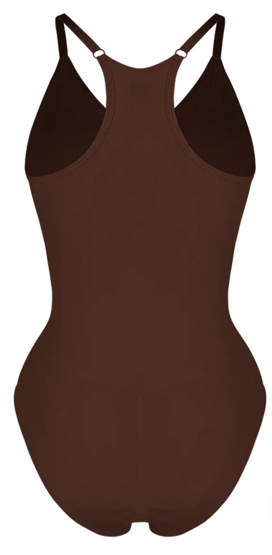 Unbelievable Seamless Tank Top Bodysuit (Brown)