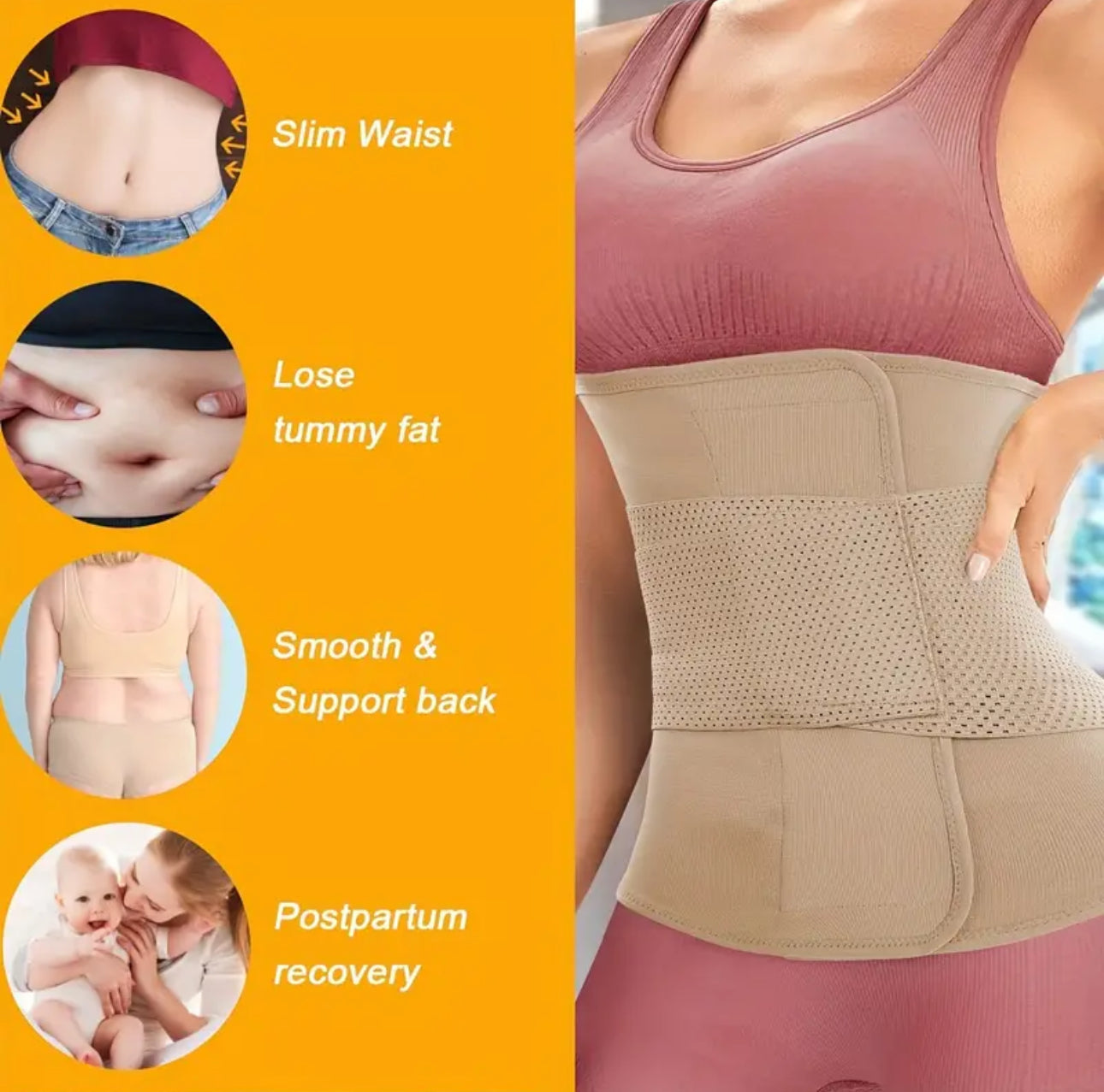 Royally Snatched Fitness & Postpartum Recovery Waist Trainer II (Black)