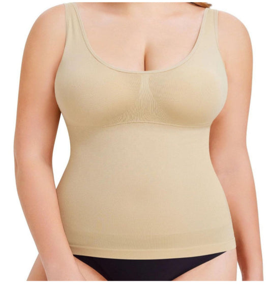 Royal Smoothing {No Raising} Tank Top  (Beige)